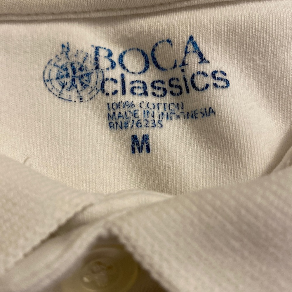 Boca classics Mens polo shirt size M